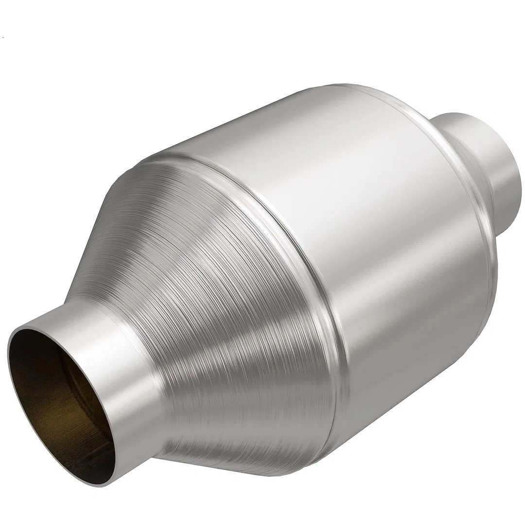 51656 – MAGNAFLOW Catalytic Converter, 5 Inch Diameter Stainless Steel Case Single Center 2-1/2 Inch Slip Fit Inlet S...